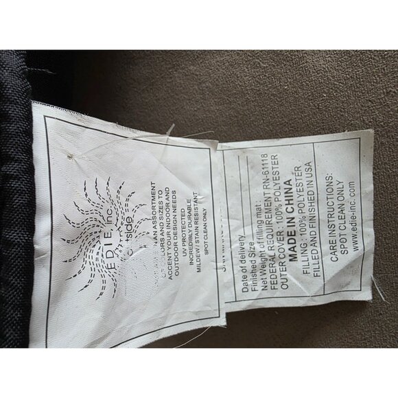 Edie Inc Floral Decor Pillow With 3D Flowers & Stripes - Picture 6 of 7